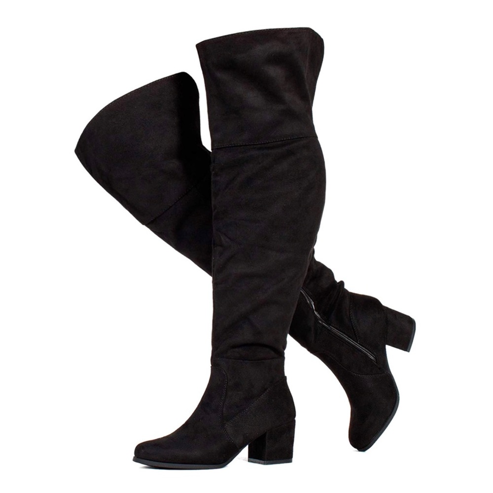 Over the knee wide calf boots size 8.5 black